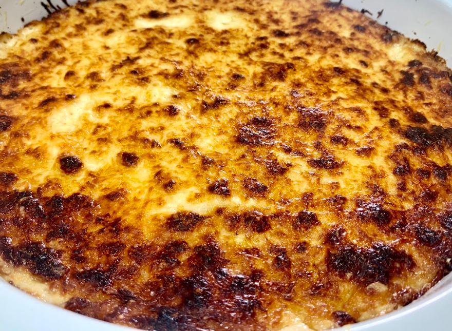 Milhojas de Papa con Queso Gratinado